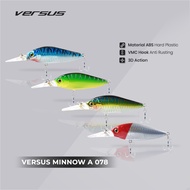 LURE KINGDOM - Minnow Bait A078 Vmc 3D Action Anti-RustHOOK