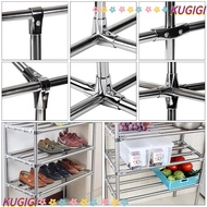 KUGIGI 1Pc Pipe Joint, Clothes Display Rack Furniture Hardware Tube Connector, Durable Fixed Clamp Stainless Steel 25mm 32mm Rod Support Pipe