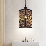 E27/E26 Metal Etched Iron Lamp Shade, D120*H200mm Metal Lamp Shade, D4.72*H7.87in Metal Lamp Shade, 