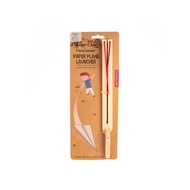 美國 Kikkerland 哈克貝利樺木紙飛機發射器  兒童戶外發射器玩具