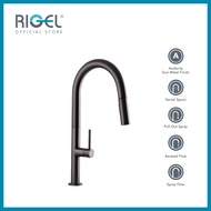 RIGEL Gun Metal Kitchen Pull-out Faucet Mixer Tap W2-R-MXK1141P-GUN