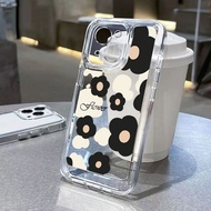 Premium black INS Flower Shockproof Case hp Redmi 15 13x A5 a3 12 12c 9a 9c note 13 pro plus 13c 12c