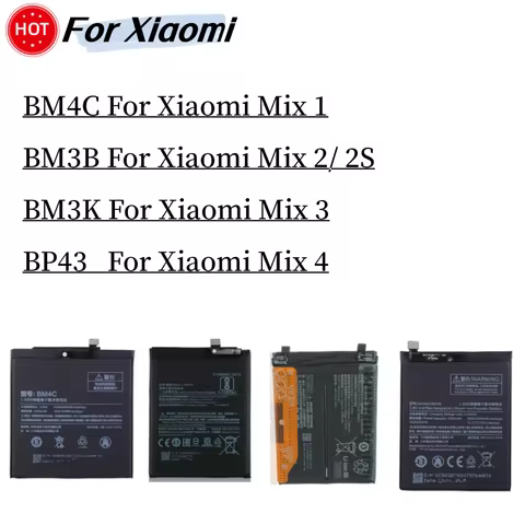 Battery BM3B BM3K BM4C BP43 For Xiaomi Mi Mix 2 Mix2 / Mix 3 4 1 2S Mix3 Mix4 Mix2S Phone Battery+Fr