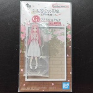 BANDAI - 一番賞 五等分之花嫁 五等分新娘 G賞 企牌 立牌 週邊擺設 NO.2