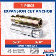 1PC Cut Anchor 5/8 3/4 Expansion Bolt / Anchor Bolt Screw Depot