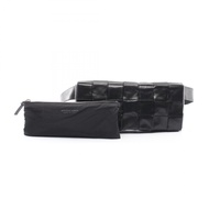 [二手] Bottega BOTTEGA VENETA腰包 Cassette Maxi Intrecciato 黑色皮革 Maxi Intrecciato The Stretch Cassette