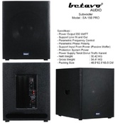 Speaker Subwoofer Aktif 15 Inch Betavo SA 150 Pro SA15 Pro ORIGINAL