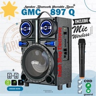 Speaker bluetooth GMC 897D GRATIS MIC