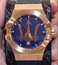 【時刻魔力】MASERATI 瑪莎拉蒂大三叉玫瑰金時尚腕錶-POTENZA系列(R8851108027)