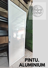 Pintu sliding aluminium + rel sliding/Pintu Geser/Pintu Rumah