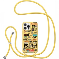 Bike Brand Crossbody Case for iPhone 13 Mini 11 XS XR 17 16 15 14 13 Pro MAX 6 7 8 Plus 16E 17Air Pr
