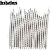 HSHELAN 20pcs Guitar Fret Wire​, ​Chrome 2.0mm Width​ ​Fretwire Set​, Durable ​Luthier Tools​ ​Coppe