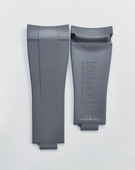 สายนาฬิกายางฟลูออร์สำหรับซ่อมแซม Rolex GMT นาฬิกาเรือใบ Sea-Dweller สายนาฬิกายางฟลูออร์แบบหนาปานกลาง