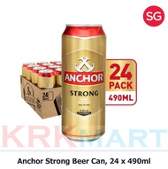 Anchor Strong Beer 24 X 490ml Cans Carton Deal