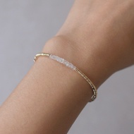 Bracelet Moonstone 14k Gold Beads-Relax-