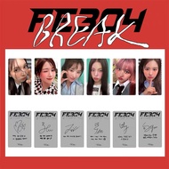 NMIXX Fe3O4: BREAK official postcard and LOMO 3-inch photocard set featuring Sullyoon, Haewon, Bae, 