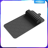 [Etekaxa] Classic Silicone Knives Storage Mat Multifunctional Drawer Organizer Rack for Folding Kniv