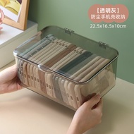 Phone Case Storage Box Dustproof with Cover Transparent Acrylic Large Capacity Phone Holder Protecti