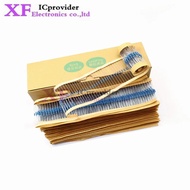 5000pcs 1/4W 0R-22M 1% Perintang Filem Logam 0.25W 10 100 150 220 470 1K 2.2K 4.7K 10K 22K 47K 100K 