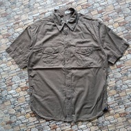 KATUN KEMEJA DOCKERS branded cotton work wear shirt prelovedOriginal