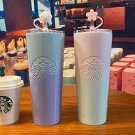 [Starbucks] 24oz 304 Stainless Steel Insulated Tumbler Straw Cup Vacuum Portable Leakproof Outdoor Coffee Mugs