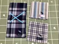 日本🇯🇵polo Ralph Lauren 棉麻質 名牌手帕 大方巾 格紋深刻的織紋，透露出內斂的紳士氣質