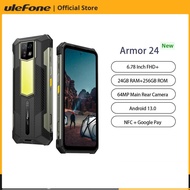 NEW Global Version Ulefone Armor 24 Rugged Smartphones Android 13 6.78 Inch 24GB+256GB Mobile Phone 
