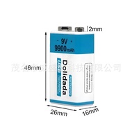 🔥9V 9900mAh Lithium Ion Rechargeable Battery Type-C B Battery Convenient, Durable, and Portable