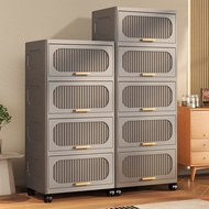 [in stock] 6871Multi-layer Flip-top Movable Storage Box Living Room Snacks Toys Storage Rack Kitchen