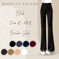 KGT Bamboo Slack Seluar Bamboo Slack Bootcut Tulang Plus Size L to 8XL Perempuan Ladies Bootcuts Tul