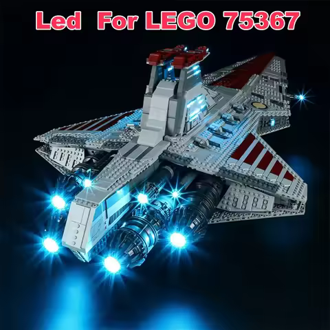 LED Light Compatible with Lego 75367 Star wars Venator-class Republic Attack Cruiser (Not Include Bl