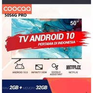 COOCAA LED TV 50S6G- 50 INCH UHD 4K PRO ANDROID 10 SMART ANDROID Murah