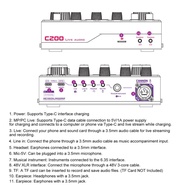 owuhddnh C200 Live Sound Card Multi-function Audio Mixer Mixing Console BT Accompaniment for Streami