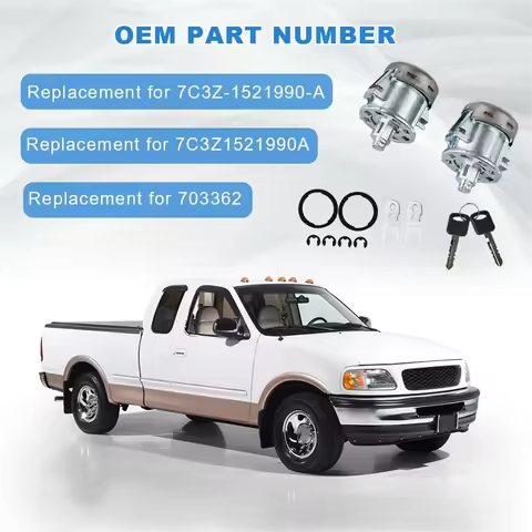 NEW!Door Lock Cylinder with Keys 7C3Z1521990A for Ford Ranger Explorer Expedition F150 F250 F350 F45