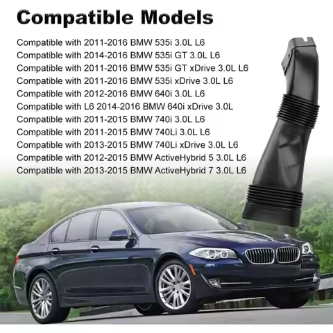 Air Intake Hose Pipe Tube For BMW 5/6/7 Series F18 F01 535iGT 640i 740i 13717582310 For BMW N55 F10 