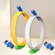 2M Fibre Optics Optical Patch Cord White SC/APC-SC/UPC Single Mode G657A2 Opitcal Fiber Cable FTTH F