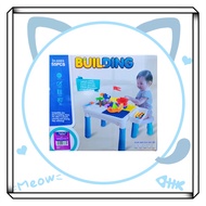 KIDS BUILDING BLOCK STOGRAGE TABLE + CHAIR + ACCESSORIES