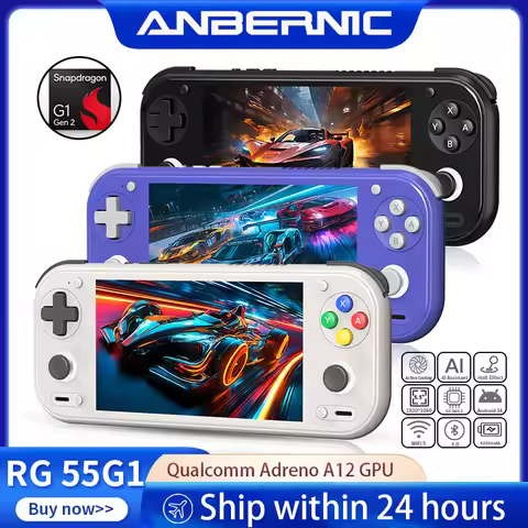 Anbernic RG 55G1 Retro Handheld Game Console 5.5" Incell IPS Multi-touch Screen 6000mAh Android RG55