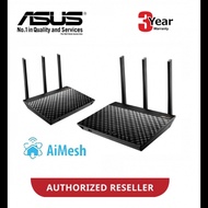 ASUS RT-AC67U AiMesh Wireless Router WiFi Router Dual Band AC1900 Gigabit AC67U (2 Pack)