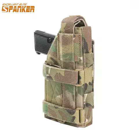 Tactical Pistol Holster Universal Airsoft Holster Hunting Molle Pistol Molle Holster Adjustable Righ