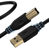 Printer Cable 6ft,High-Speed 2.0 USB Cable Printer USB-B Cable,USB-A to USB-B Printer Cord,Type A to