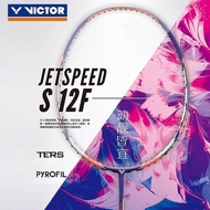 แบดมินตันของแท้ Victor Jetspeed 4U 3U คาร์บอนแบบมืออาชีพที่เบามากไม้แบดมินตันไม่มี Sg0czp