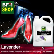 Antibacterial Shoes Sanitizer and Deodorizer Spray (ABSSD) - 75% Alcohol with Lavender - 5L