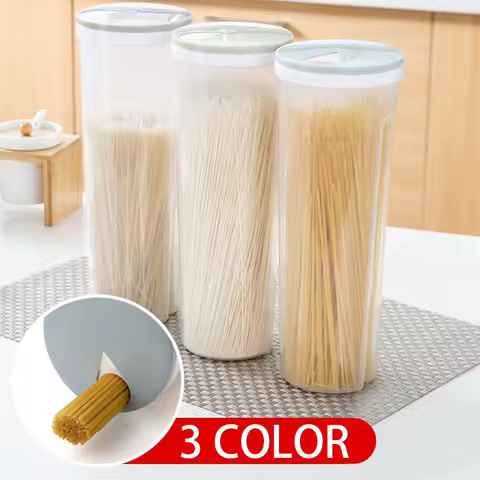 Pasta Storage Jars Noodles Tank Large Capacity Kitchen Organizer Household Pasta Quantitative Divide
