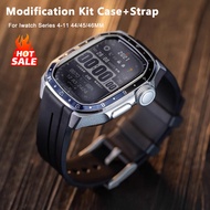 Refit Modification Metal Case＋Band For IWatch Series 11 10 46mm Rugged Protective Case For iWatch 44