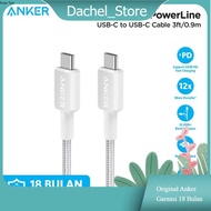Anker Charger Cable 322 USB-C to USB-C Cable (3ft Braided) - A81F5 - Anker Official Warranty