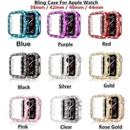 Newst Apple Watch Cover series 9 SE 6 5 4 3 2 1 38MM 42MM Iwatch Case 40mm 44mm Diamond Bumper Prote