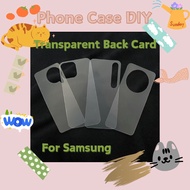 Phone Case DIY Samsung Transparent Back Card Mobile Phone Back Card Sticker DIY Phone Case