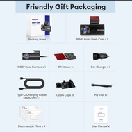 AZDOME กล้องติดรถยนต์ M580 5KOp062กล้องติดรถยนต์3ช่องกล้องติดรถยนต์4นิ้วหน้าจอสัมผัสในตัว WIFI 4K +