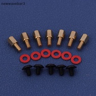 [neve-t] 60Pcs Computer PC Case Motherboard Riser Screws 6-32-M3 Insulation Washers For Case Fans 6.